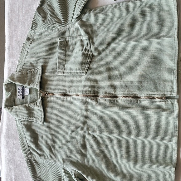 955 Originals Vintage Mint Green Corduroy Full Zip Sz. S (Fits Larger) Jacket - Picture 6 of 9